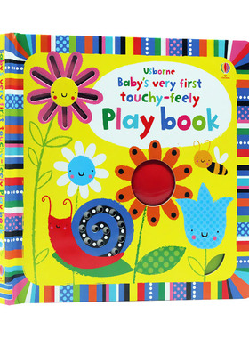 英文原版绘本 Usborne Baby's Very First Touchy-Feely Play Book 宝宝第一本游戏书 英文版 进口英语原版书籍