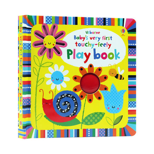 英文原版绘本 Usborne Baby's Very First Touchy-Feely Play Book 宝宝第一本游戏书 英文版 进口英语原版书籍