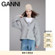 运动卫衣 GANNI女装 灰色抓绒拉链连帽衫 T3998921