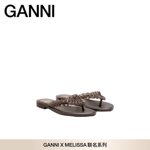 GANNI x Melissa联名 2026新款女士夏日百搭人字拖鞋 D1020028ZWX