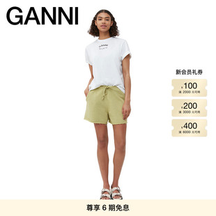 T恤衫 字母logo印花圆领短袖 GANNI女装 T3561151 折上2件85折