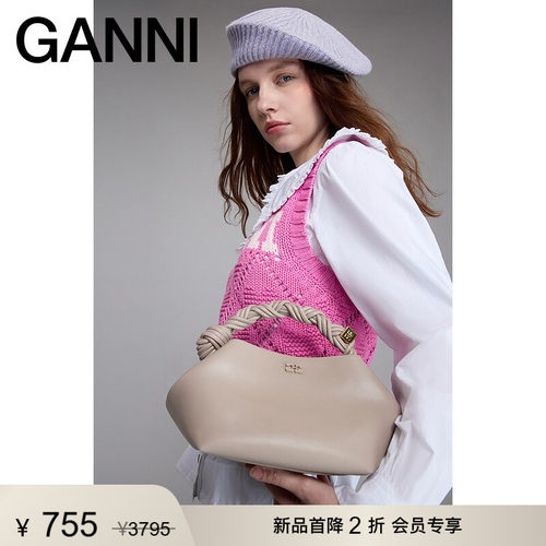 春夏新品六边形手拿包GANNI金属