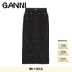GANNI女装 气质灯芯绒直筒长裙半身裙 W0352099