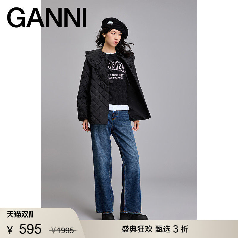 【甄选折扣】GANNI女装 撞色叠穿马甲早秋背心薄针织衫 K2362252