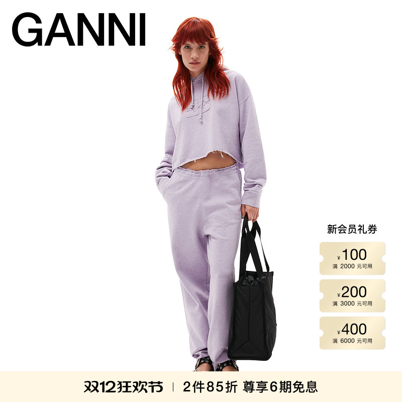 全新连帽卫衣GANNI廓形