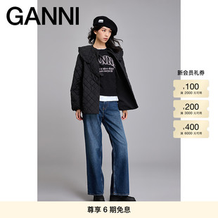 撞色马甲背心毛衣针织衫 GANNI女装 LOGO款