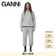 GANNI女装 lsoli灰色落肩运动连帽卫衣 T3753921