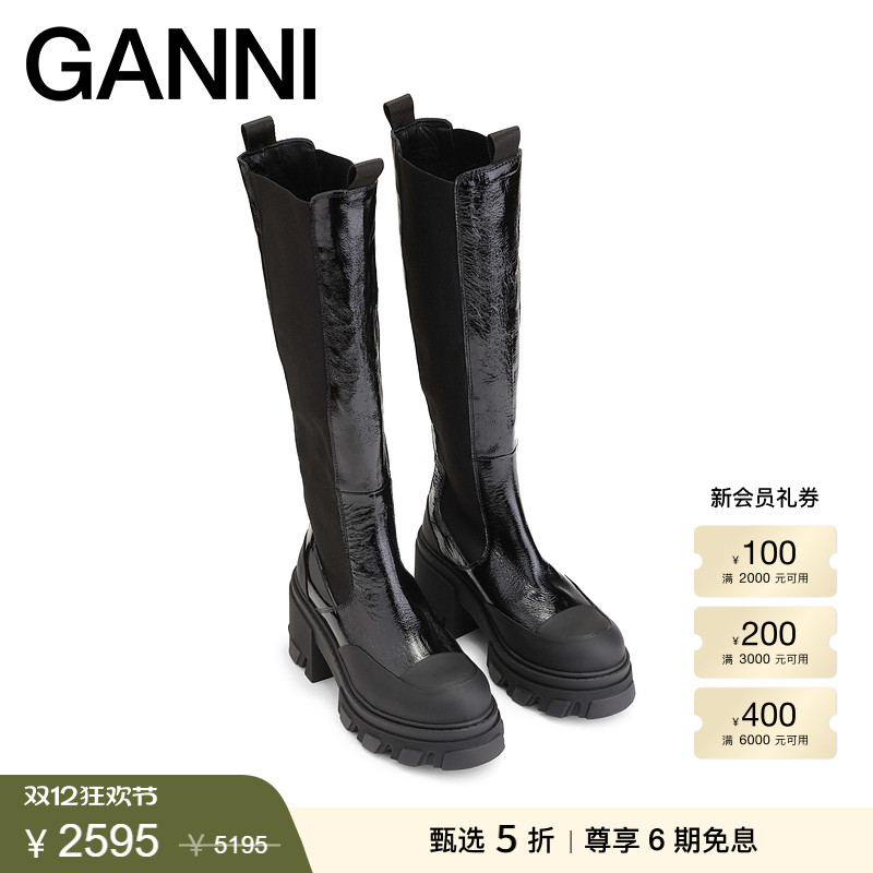 新款厚底女鞋GANNI切尔西