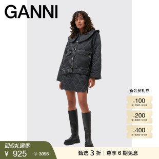 甄选折扣 娃娃领绗缝夹克外套 GANNI女装 款 F7630252 经典