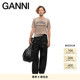 GANNI女装 K2500943 T恤上衣 经典 豹纹印花羊毛短袖