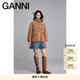 GANNI女装 羊毛混纺高领毛呢夹克外套F9090177