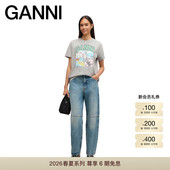 T恤 趣味漫画印花宽松短袖 GANNI女装 A1050070920 早春新品