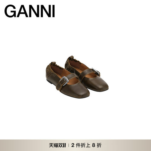 【甄选折扣】GANNI女鞋 轻便百搭舒适平底鞋休闲风单鞋 S3118826