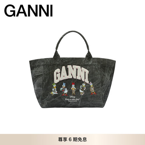 GANNI女包 迪士尼联名黛丝图案精致手提包大号托特包 B2110063150