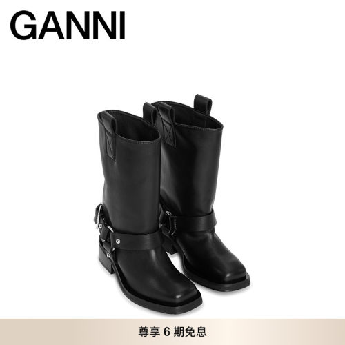 GANNI早春经典骑士靴女鞋