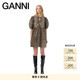 娃娃裙短裙连衣裙 GANNI女装 豹纹泡泡袖 F9758943