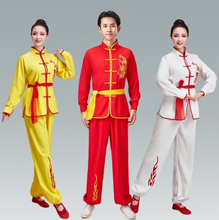 成人打鼓演出服装新款太极腰鼓舞龙舞狮服武术表演威风锣鼓龙灯服