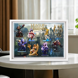 适用POPMART泡泡玛特英雄联盟中路对决系列手办盲盒摆件展示盒