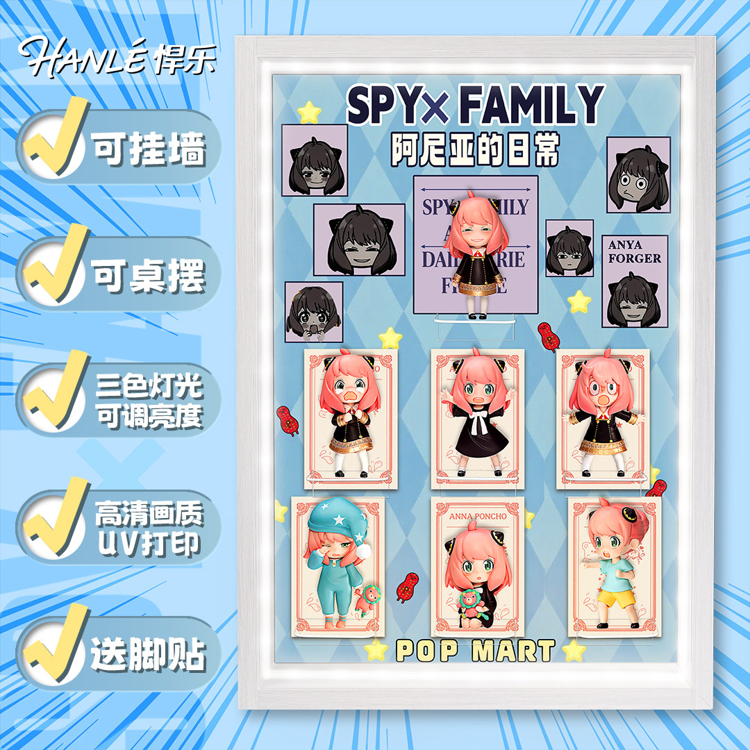 泡泡玛特阿尼亚的日常场景展示盒