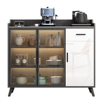 岩板餐边柜现代简约厨房收纳储物柜客厅靠墙一体吧台轻奢茶水柜子