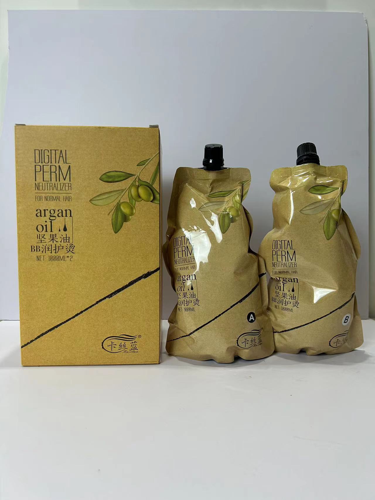 卡丝蓝大瓶烫发水卷发烫头发药水热烫冷烫精电发药水冷烫液1000ml