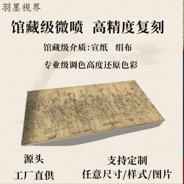 北宋武宗元朝元仙仗图真迹高图片
