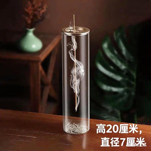 大号新款倒挂香插金属香夹玻璃容器防灰飞香薰炉倒挂香器家居摆件