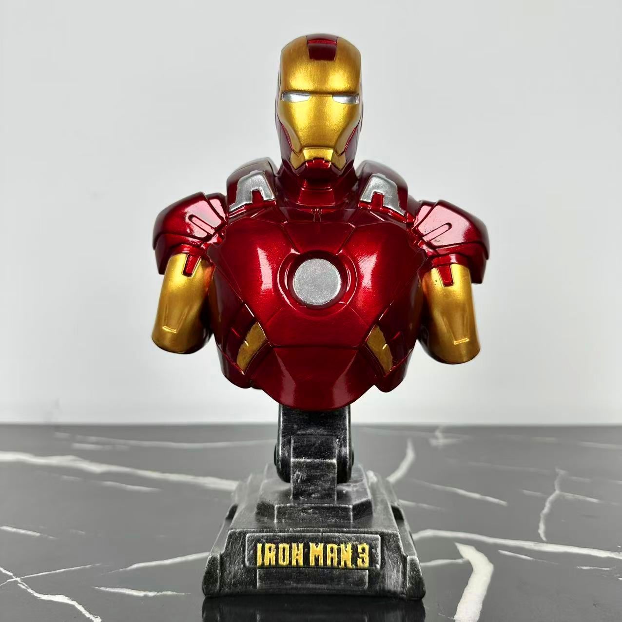 复仇者联盟漫威系列钢铁侠MK7胸像爱国者胸像优质树脂GK手办模型