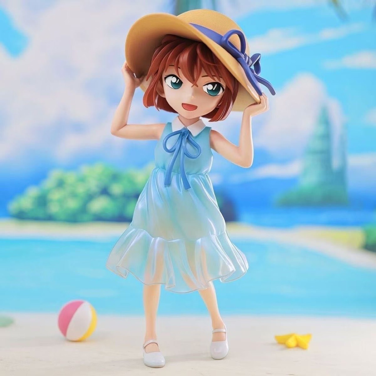 柯南灰原哀夏日沙滩装GK手办动漫