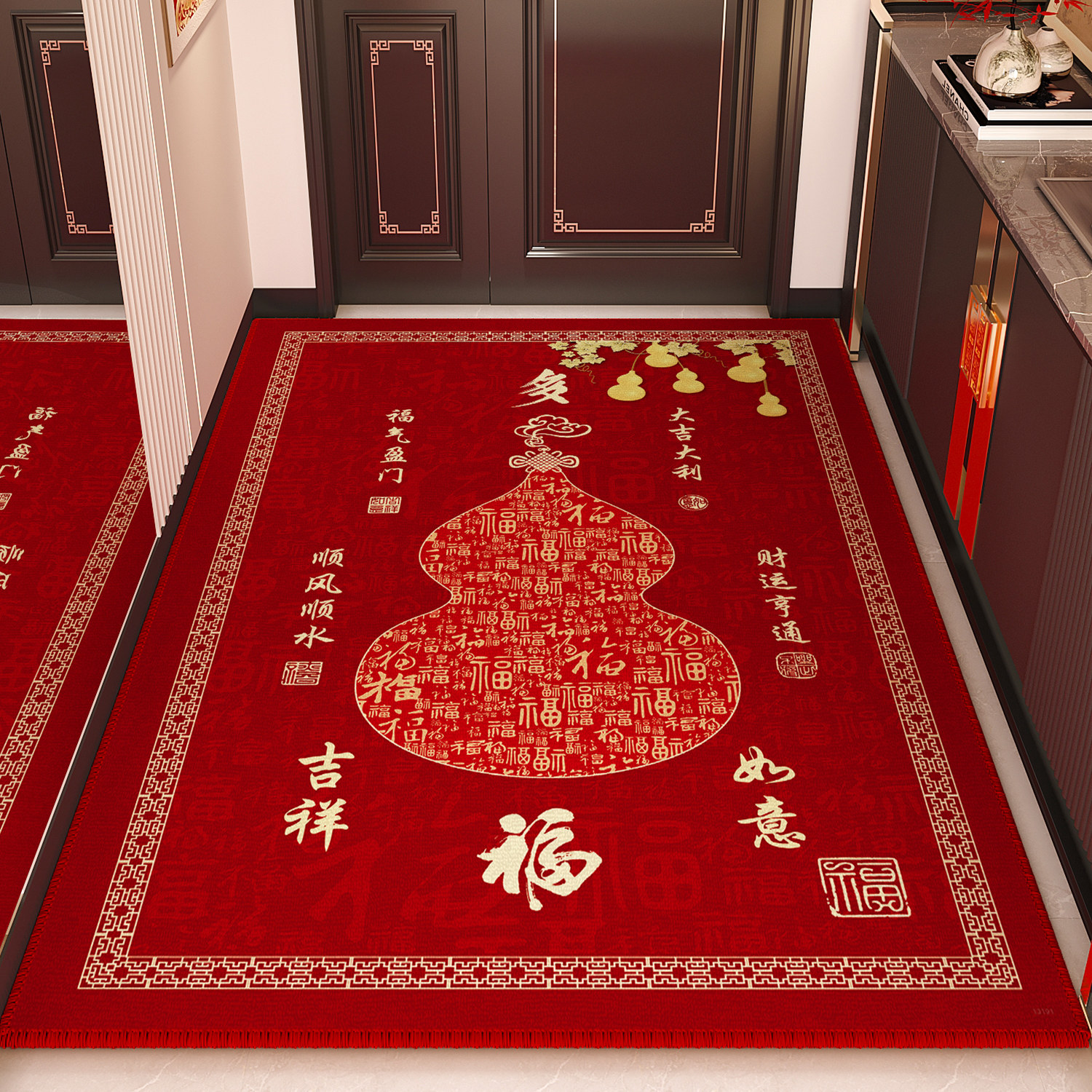 纳福葫芦入户门地垫室内进门口地毯高级比利时绒耐磨家用防滑脚垫,居家布艺,入户地垫,淘宝优惠券,粉丝福利购,淘宝优惠卷