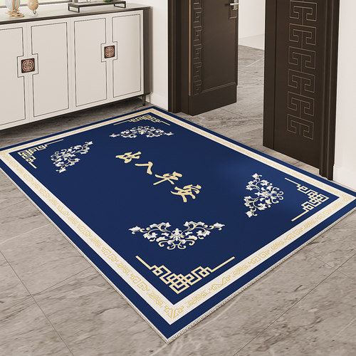 轻奢门口高端地垫入户门玄关地毯