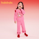 balaOne 巴拉巴拉儿童家居服套装 女童2025新款 春装 半边绒睡衣