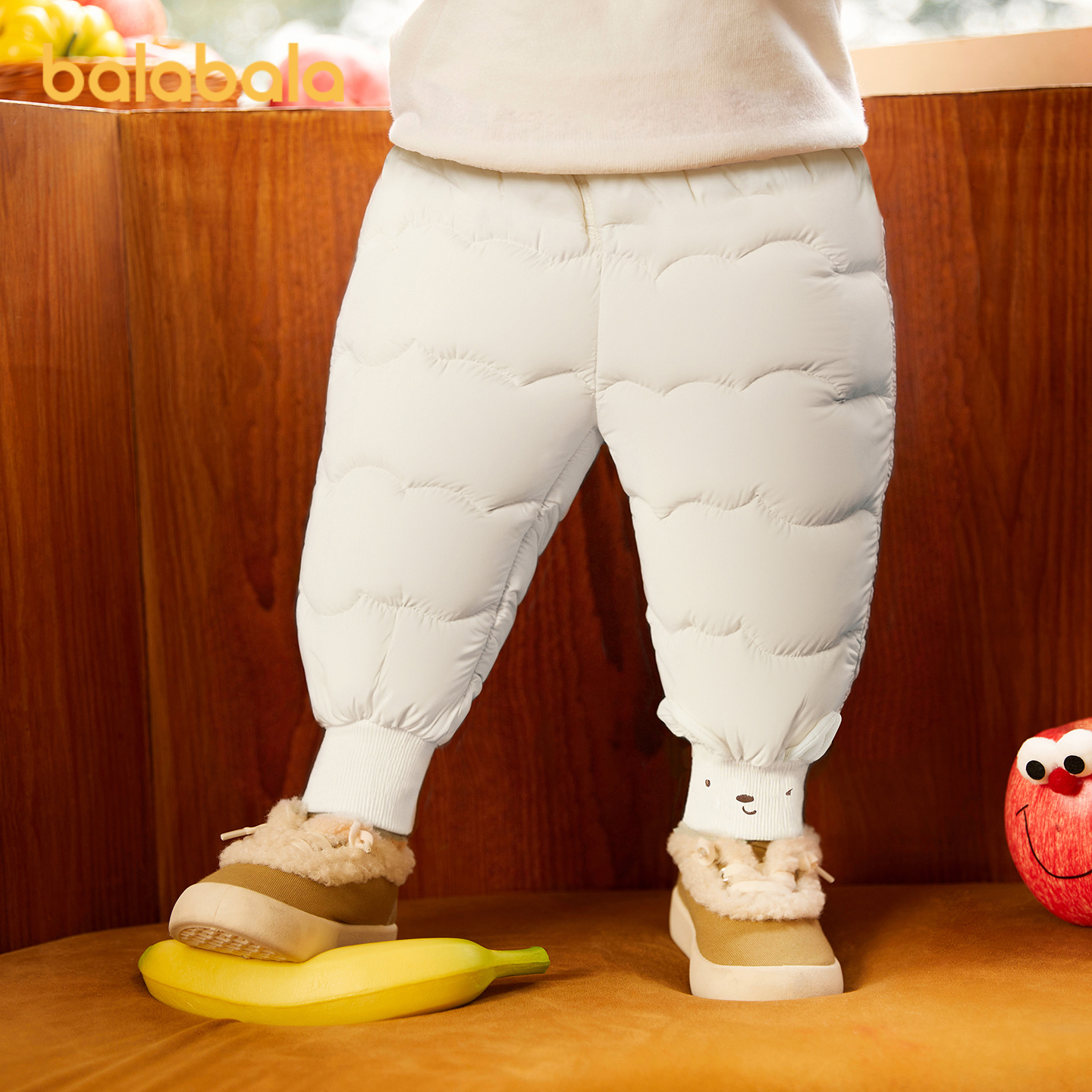 巴拉巴拉balaOne羽绒裤高腰护肚