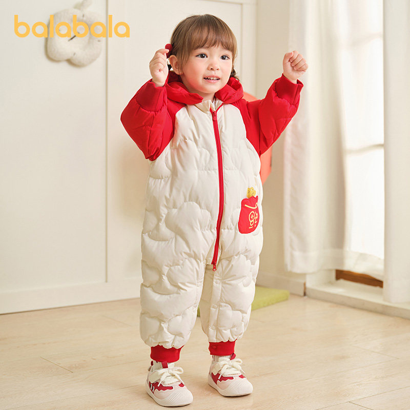 巴拉巴拉balaOne连体衣羽绒服