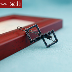 夹子头饰小边夹碎发发夹女夏季侧边青蛙扣一字夹高级感刘海夹前额