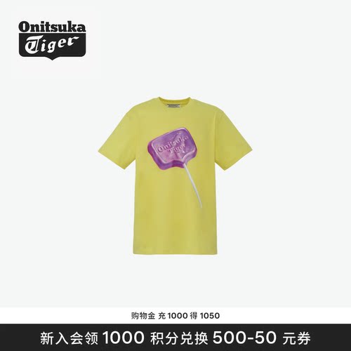 Onitsuka Tiger鬼塚虎GRAPHIC TEE 男女款休闲圆领短袖T恤