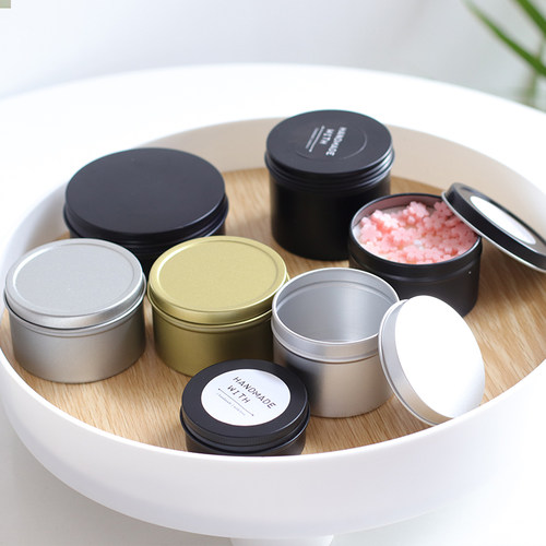 北欧极简diy香薰马口铁罐蜡烛杯