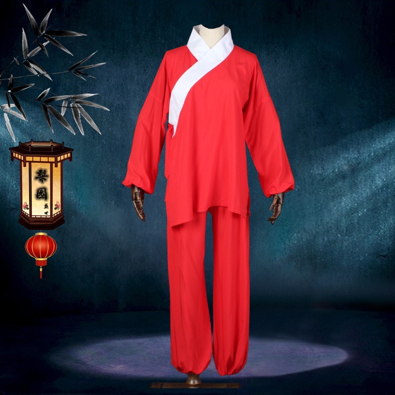 戏服影楼古装内衣小水衣练功彩裤戏曲京越剧白色打底青衣花旦套装