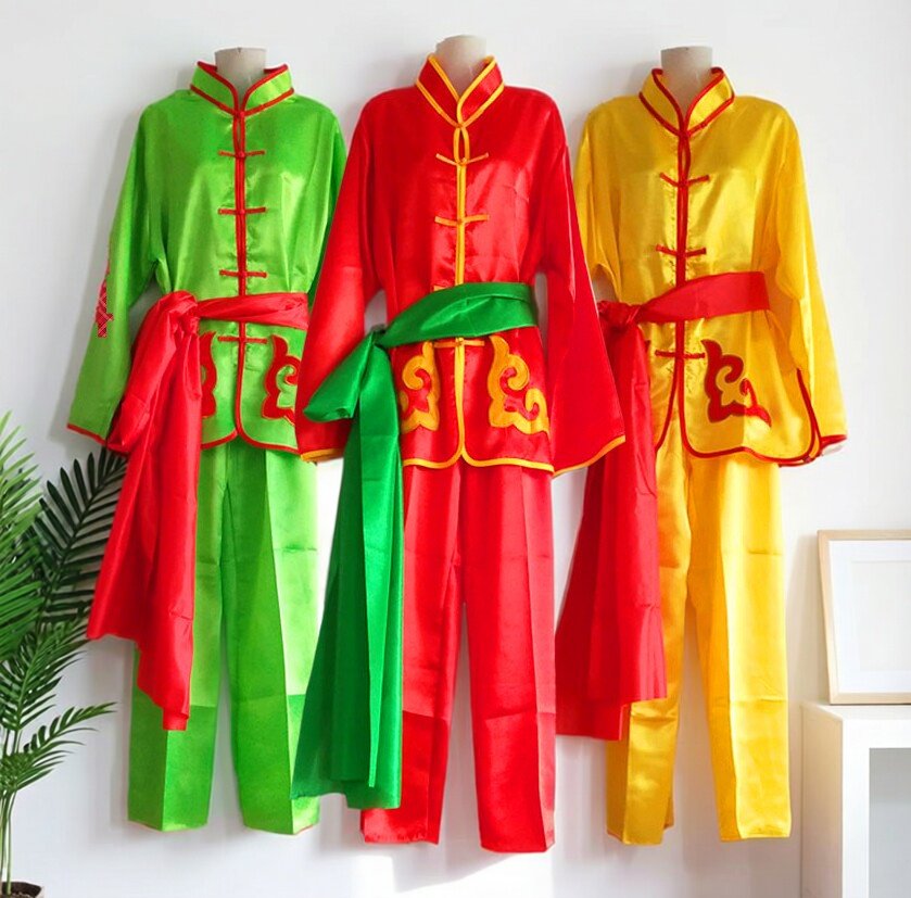 秧歌服男新款锣鼓队服舞蹈演出服中老年打鼓服秧歌扇子舞龙舞狮服