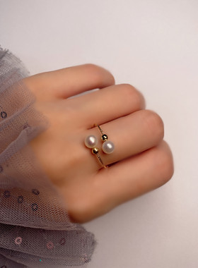 金珠美国进口简约风天然淡水珍珠