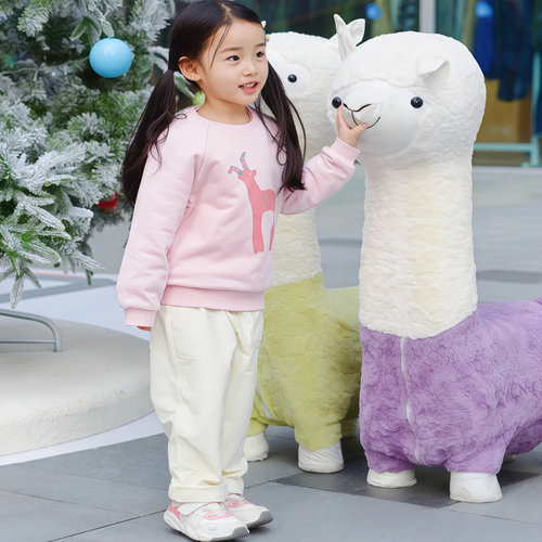 网红羊驼座椅落地摆件闺蜜礼物