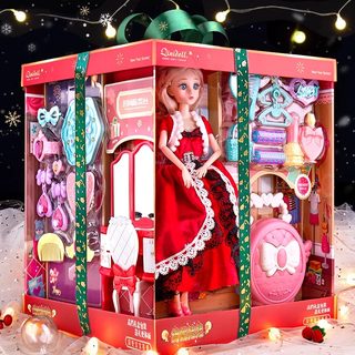 洋娃娃玩具女孩换装套装大礼盒爱莎公主玩偶2023新款生日新年礼物