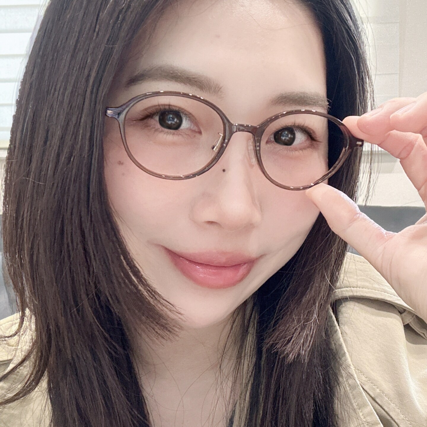 良也韩系超轻TR椭圆框小脸镜架