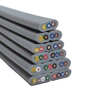 YFFB扁平柔性拖链电缆电梯随行电缆行车龙门吊扁型电源多心控制线