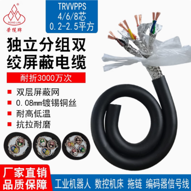 TRVVPPS分组独立双绞屏蔽线