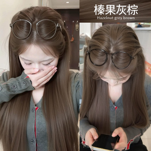 免漂榛果灰棕色染发剂自己在家染泡泡天然植物纯女士专用正品官方