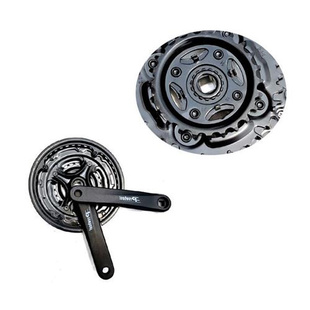 42T自行車配件 山速車盤牙自行車曲柄變速車24速21速27地齒盤套裝