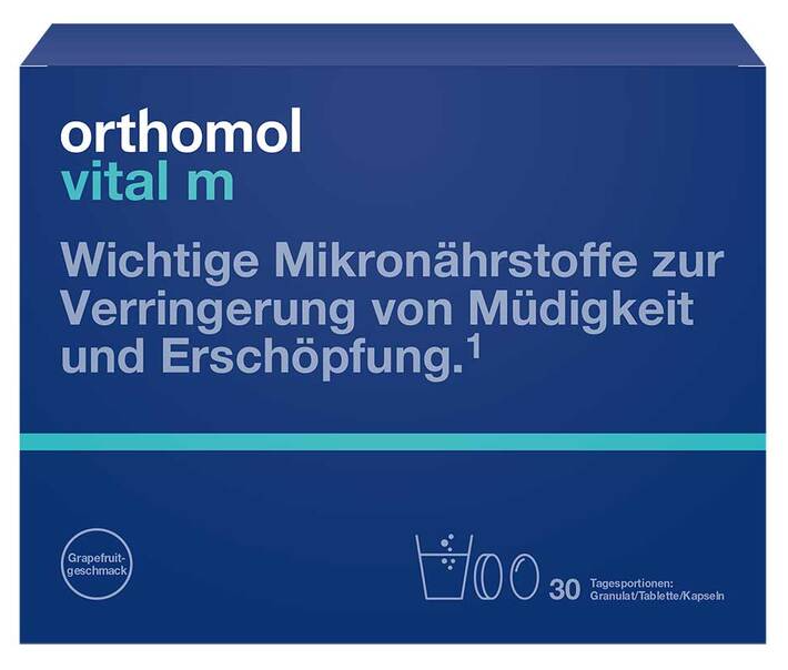 Orthomol 奥适宝抗疲劳缓压男性焕能冲剂柚子口味 30袋