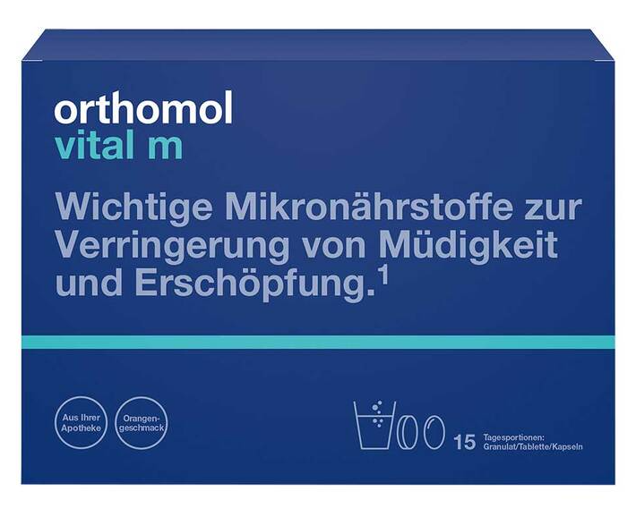 Orthomol 奥适宝抗疲劳缓压男性焕能冲剂/胶囊15粒组合装