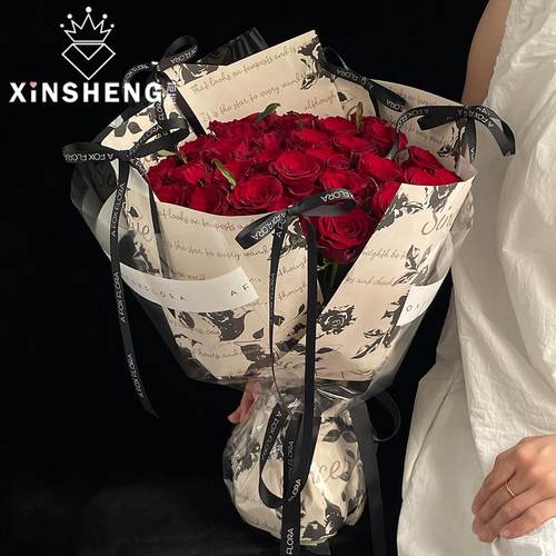 芯苼原创玫瑰诗集鲜花包花纸